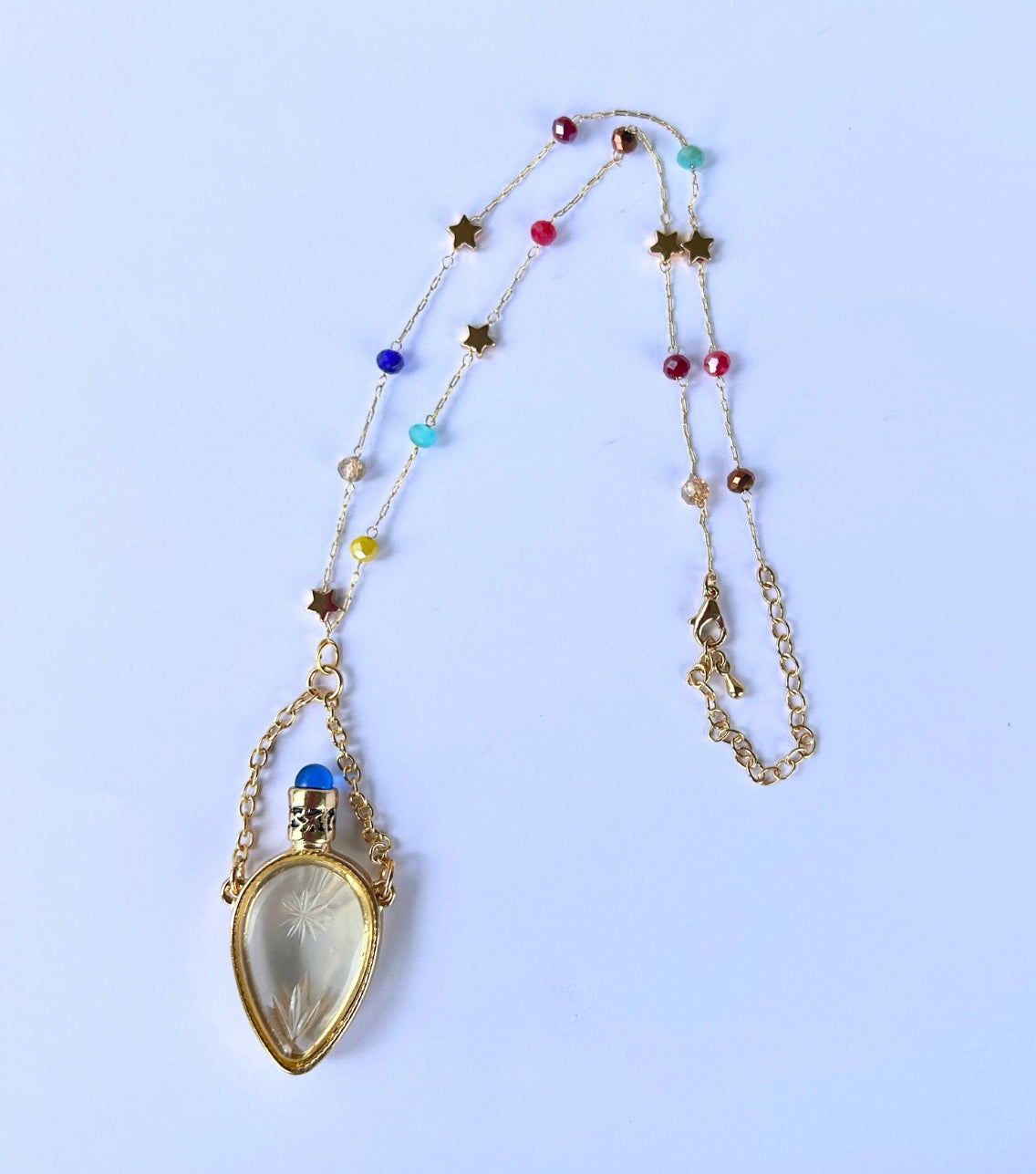 Antique Perfume Bottle Necklace